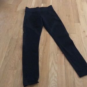 Michi pants with pattern and mesh accents